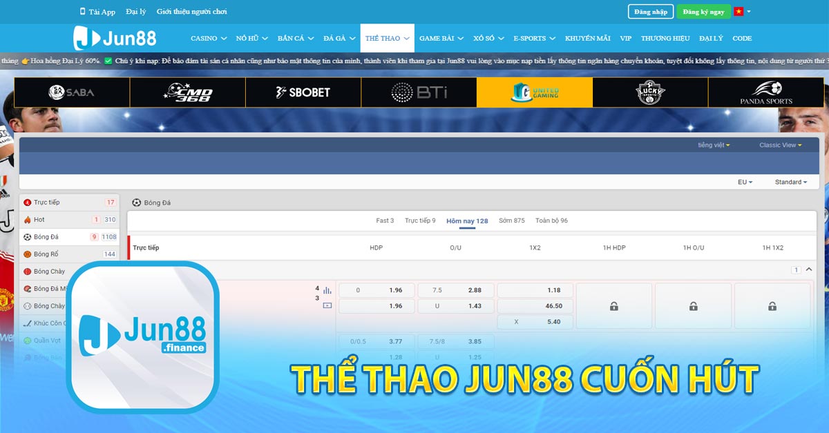 Thể thao Jun88 cuốn hút